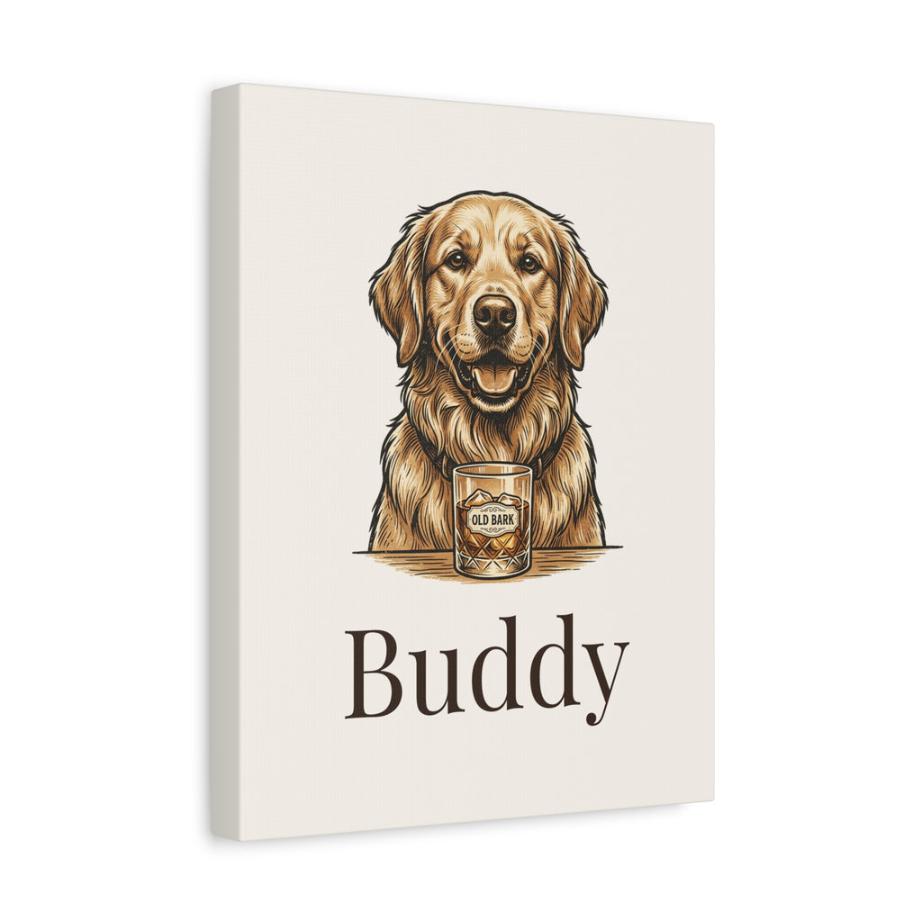 Custom Pet Portrait Canvas - Personalized Dog or Cat Wall Art From Your Photo