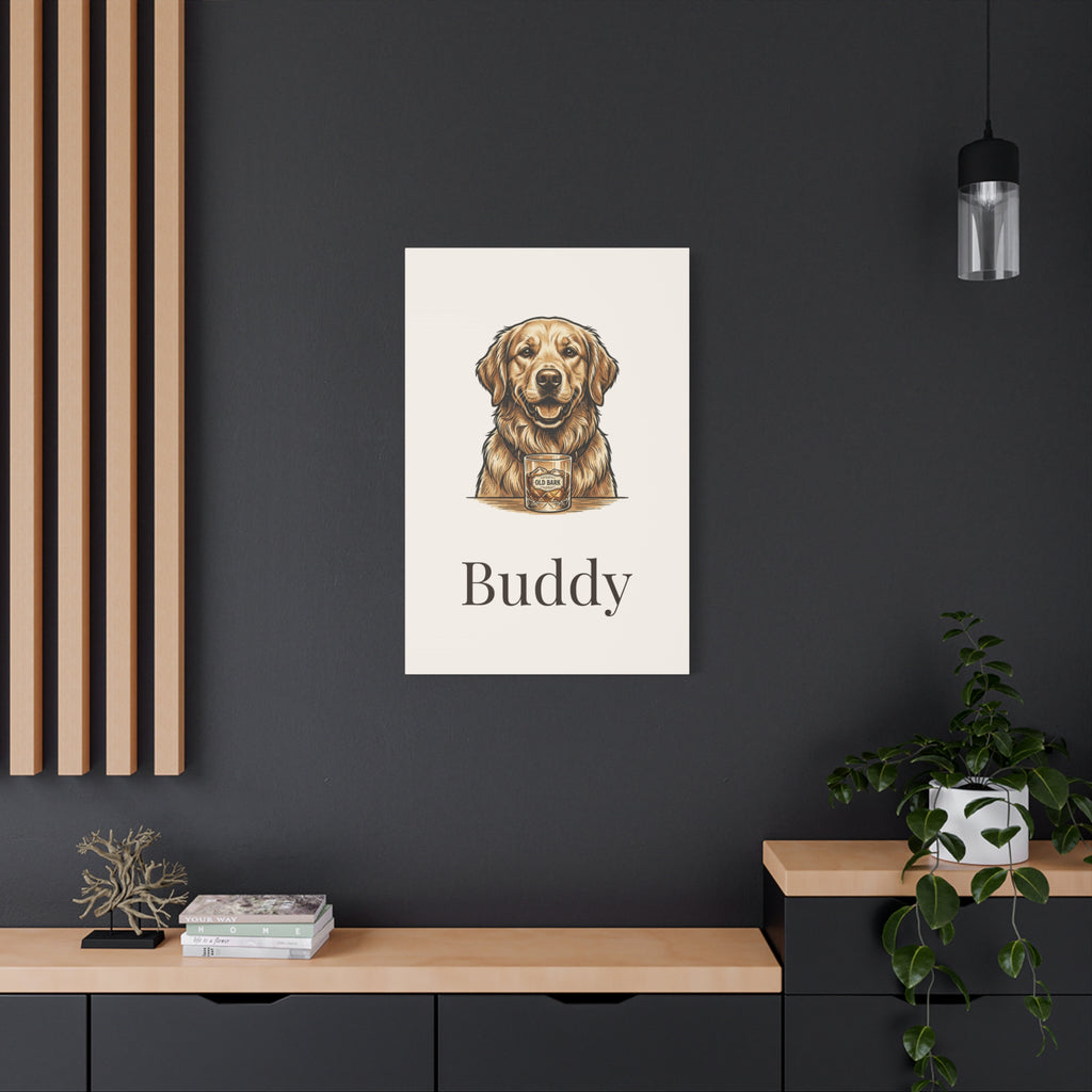 Custom Pet Portrait Canvas - Personalized Dog or Cat Wall Art From Your Photo