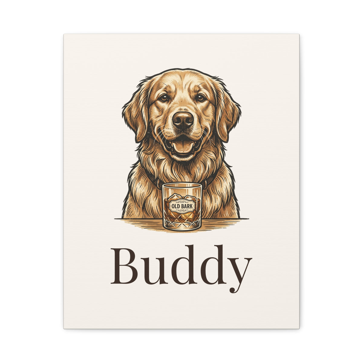 Custom Pet Portrait Canvas - Personalized Dog or Cat Wall Art From Your Photo