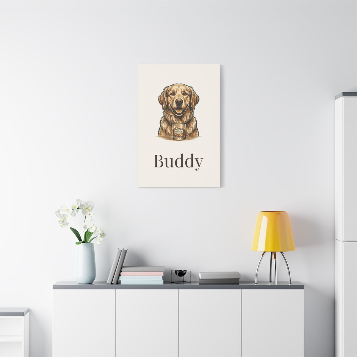 Custom Pet Portrait Canvas - Personalized Dog or Cat Wall Art From Your Photo