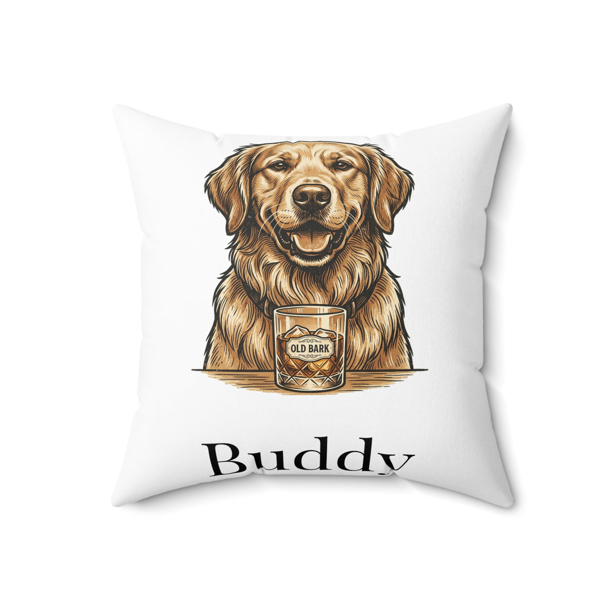 Custom Pet Photo Pillow - Personalized Dog or Cat Throw Pillow With Name