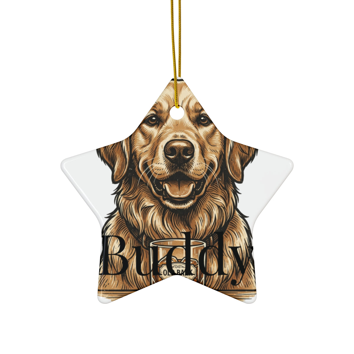 Personalized Pet Christmas Ornament - Custom Dog or Cat Photo Ornament With Name
