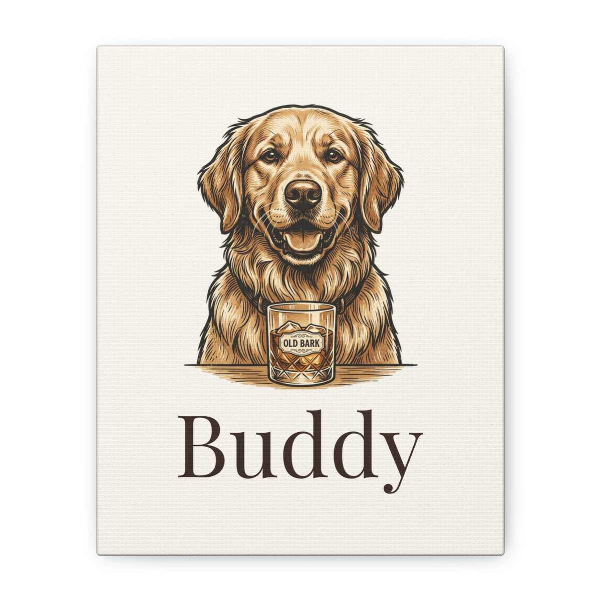Custom Pet Portrait Canvas - Personalized Dog or Cat Wall Art From Your Photo