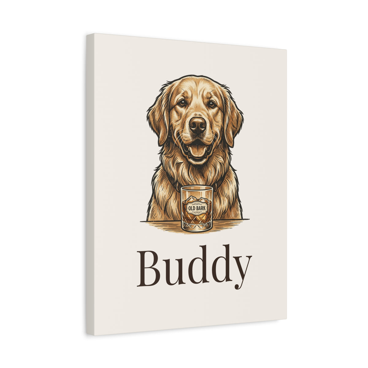 Custom Pet Portrait Canvas - Personalized Dog or Cat Wall Art From Your Photo