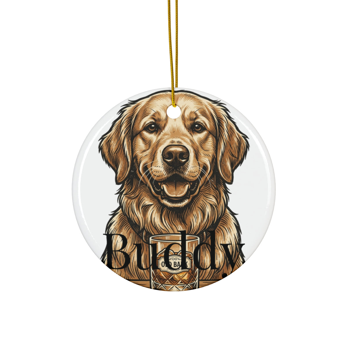Personalized Pet Christmas Ornament - Custom Dog or Cat Photo Ornament With Name