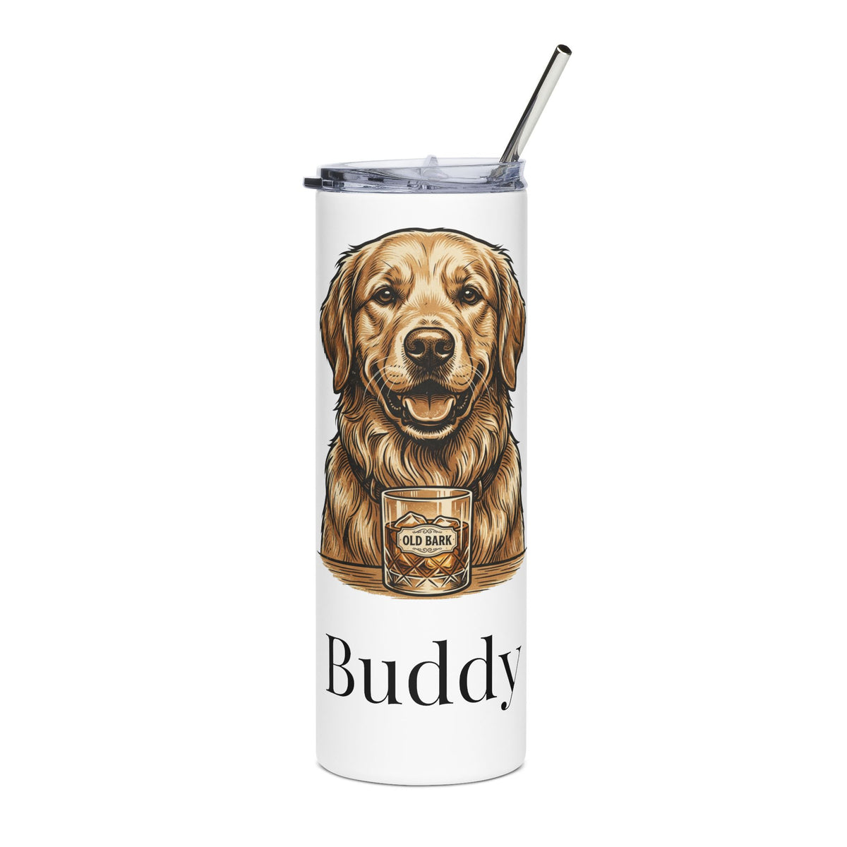 Custom Pet Photo Tumbler - Personalized 20oz Dog or Cat Tumbler With Name