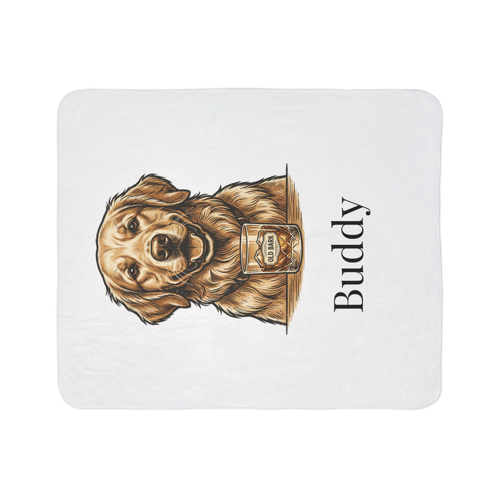 Custom Cat Photo Blanket - Personalized Sherpa Throw With Your Cat's Name, Cat Mom Gift