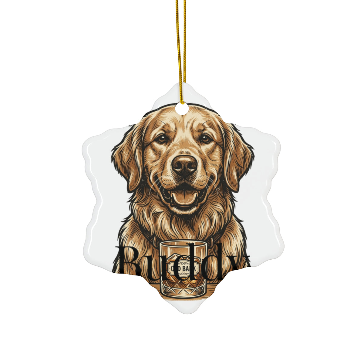 Personalized Pet Christmas Ornament - Custom Dog or Cat Photo Ornament With Name