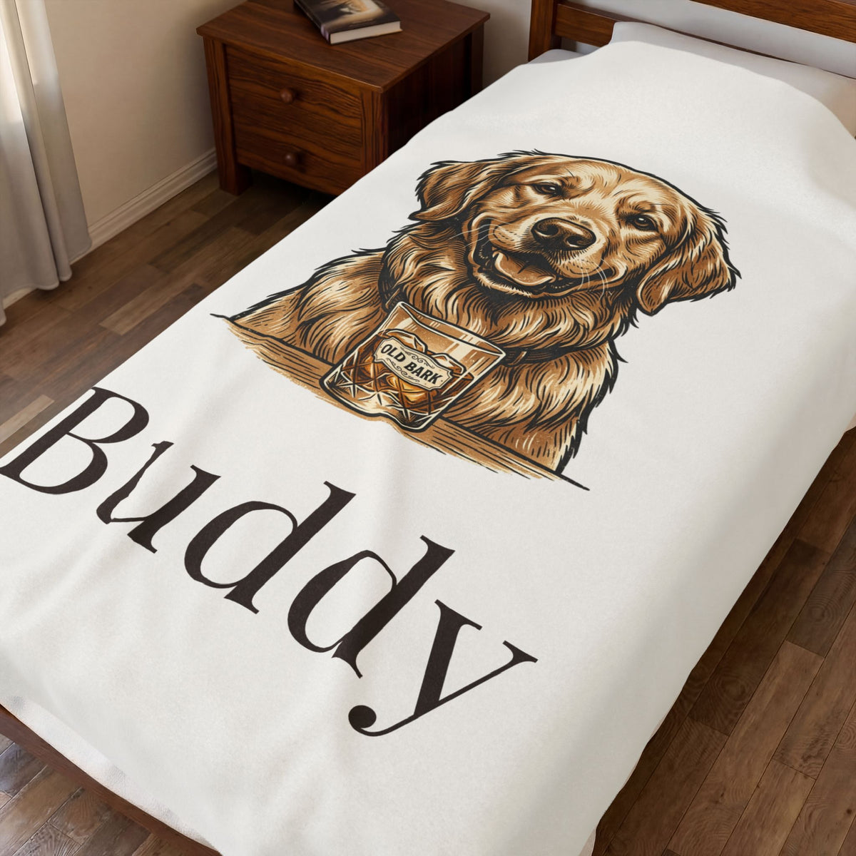 Custom Pet Photo Blanket - Personalized Plush Throw With Your Dog or Cat