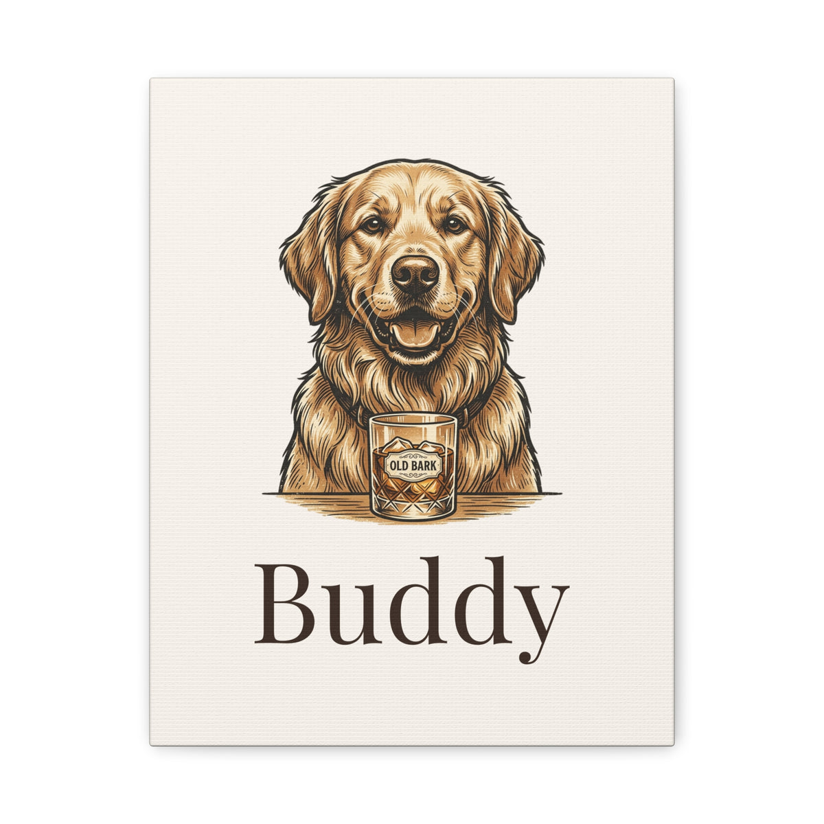 Custom Pet Portrait Canvas - Personalized Dog or Cat Wall Art From Your Photo