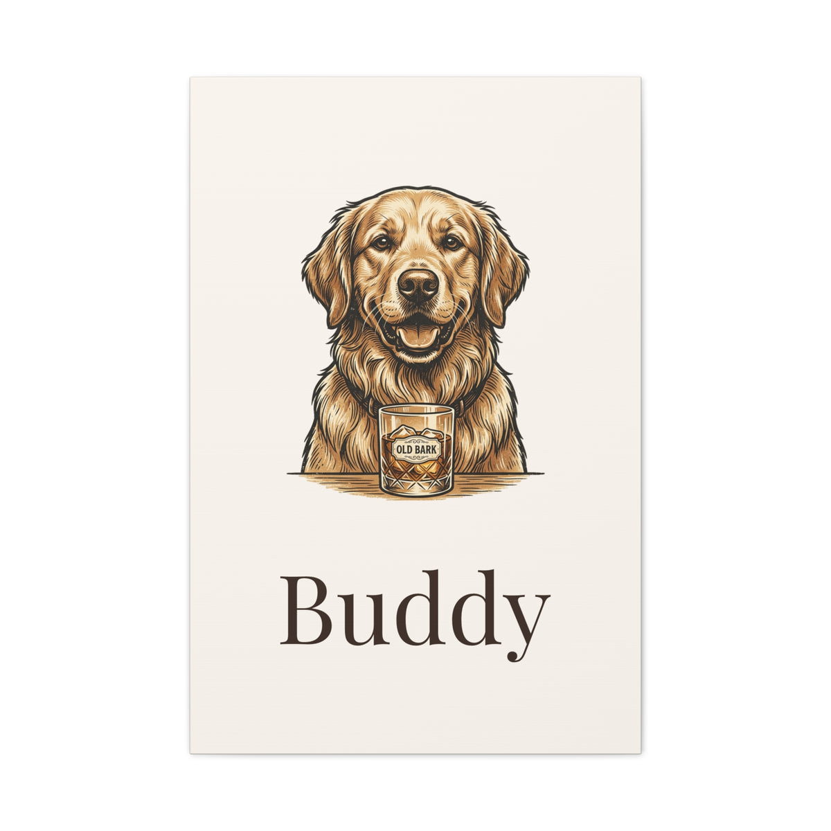 Custom Pet Portrait Canvas - Personalized Dog or Cat Wall Art From Your Photo