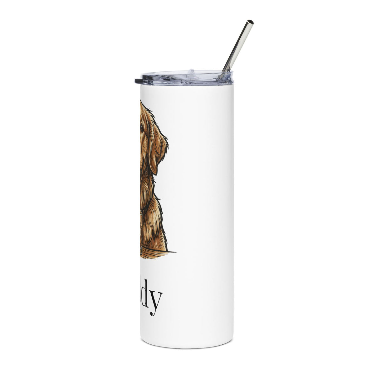 Custom Pet Photo Tumbler - Personalized 20oz Dog or Cat Tumbler With Name