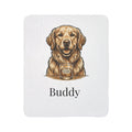 Custom Cat Photo Blanket - Personalized Sherpa Throw With Your Cat's Name, Cat Mom Gift