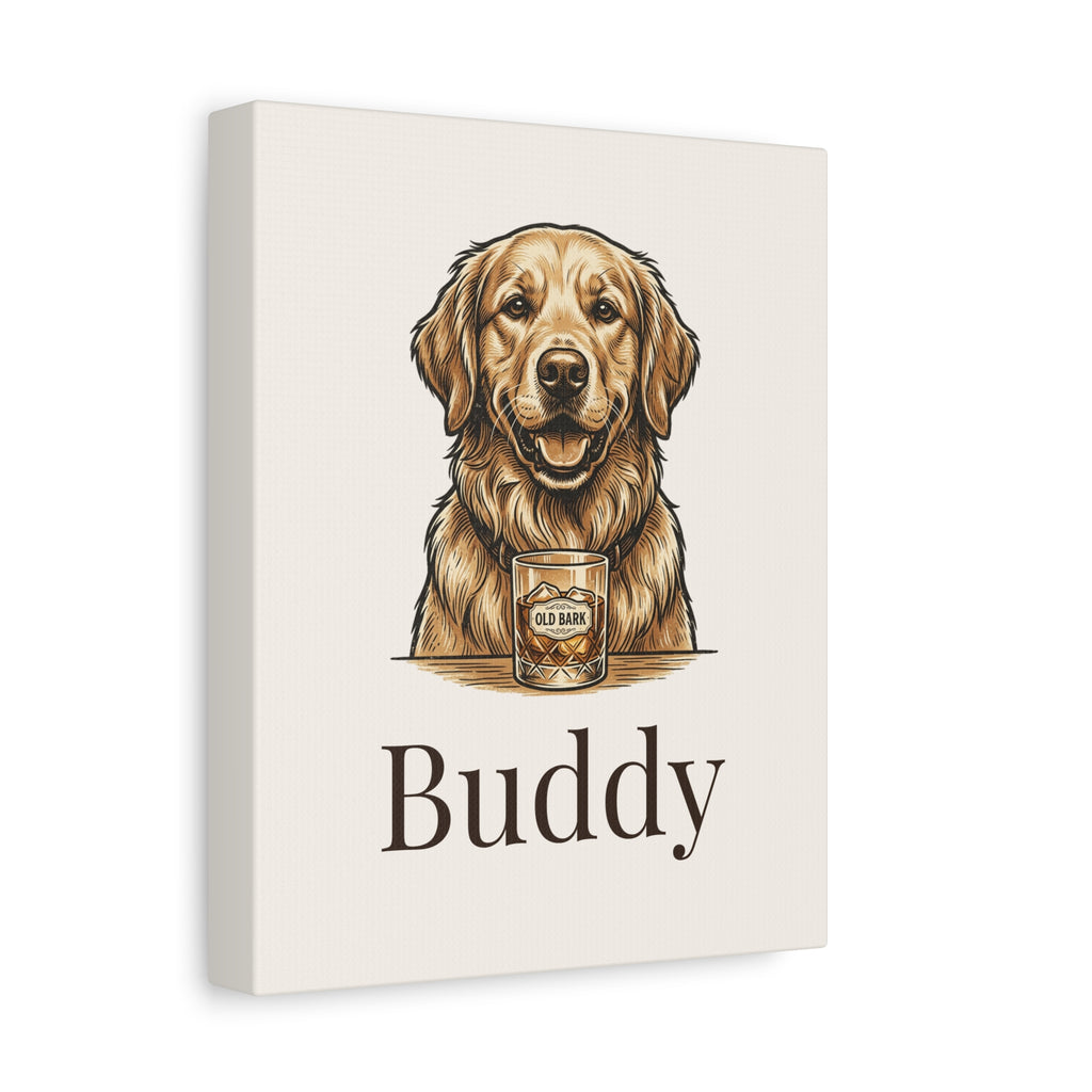 Custom Pet Portrait Canvas - Personalized Dog or Cat Wall Art From Your Photo