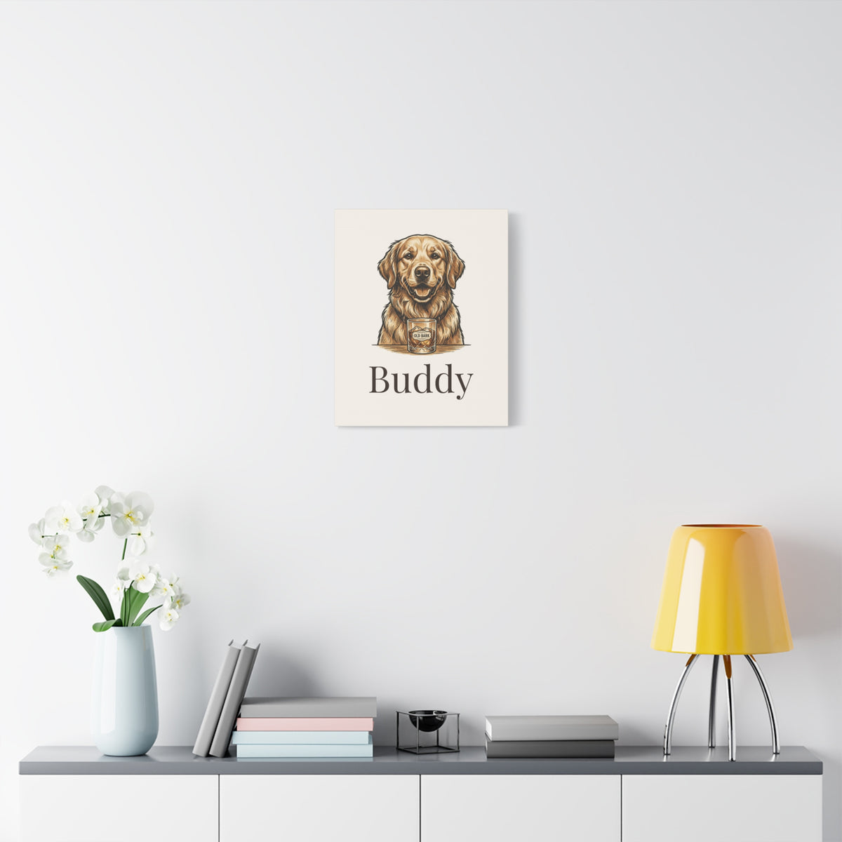 Custom Pet Portrait Canvas - Personalized Dog or Cat Wall Art From Your Photo